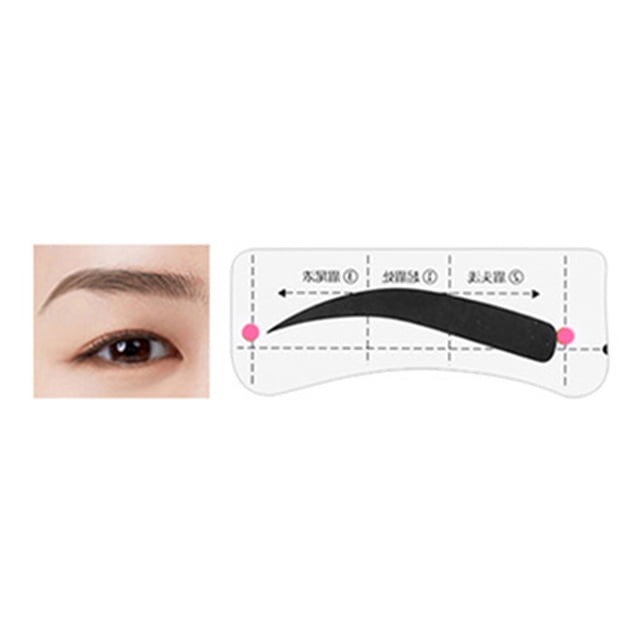 1 Set Eyebrow Stencil Sticker Disposable Brow Shaper Drawing Guide Tools DIY Women Beginner Eyebrow Shaping Template