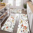 thumbnail image 2 of Pioneer Flower Floral Print Pattern Kitchen Rugs Sets Of 3,Kitchen Runner Rugs Non Skid Washable,Decorative Kitchen Floor Mats for Kitchen,Sink,Laundry,17"x30"+ 17"x47" + 17"x59", 2 of 6