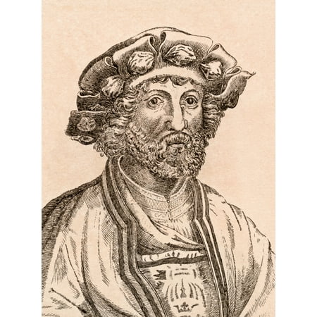 Jan Mabuse Circa 1478 - Circa 1532 Aka Jan Gossaert Aka Jenni Gosart Aka Jennyn Van Hennegouwe Flemish Artist From 75 Portraits Of Celebrated Painters From Authentic Originals Etched By James Girtin P