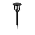 thumbnail image 6 of Merrick Lane All-Weather Black Tulip Design LED Solar Lights, Outdoor Solar Powered Lights for Pathway, Garden, & Yard - Set of 8, 6 of 9