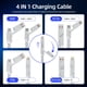 thumbnail image 2 of Cable de carga Firsting 6 W 4 en 1, carga rápida de 1,5 m, 2 of 7