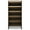 Black + LED Lights, variant on Yardi Yarda 70.8" Bookcase, Large Bookshelf Organizer with 5-Tier Storage Shelves, Black