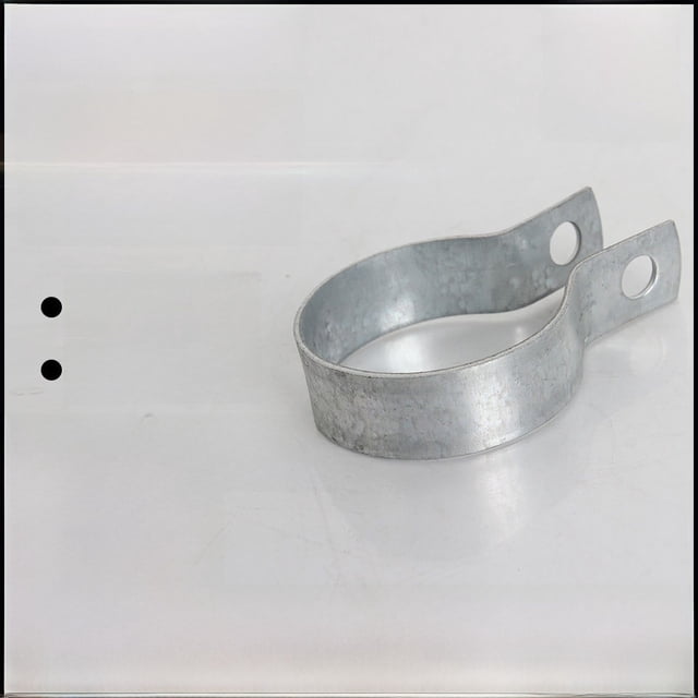 Abrazadera de tubo de linterna de 20-200 con aro de acero plano para tubo redondo