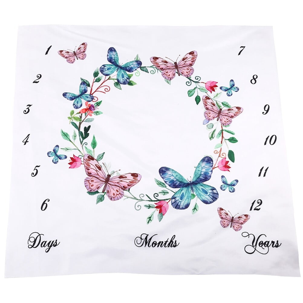 Tinksky Baby Monthly Milestone Growing Blanket Newborn Infants Photo