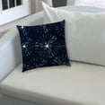 thumbnail image 5 of 20" X 20" Navy And White Zippered Polyester Floral Throw Pillow Cover, 5 of 8