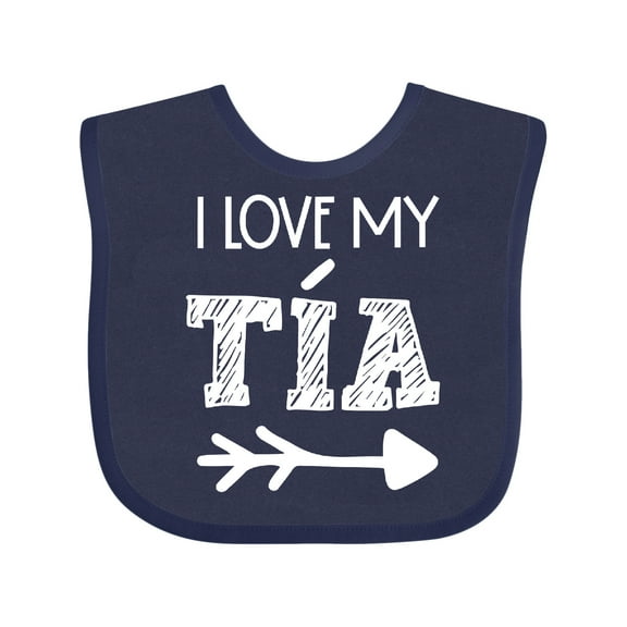 Inktastic I Love My Tia with Arrow Boys or Girls Baby Bib
