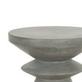 thumbnail image 2 of Industrial Style Pawn Shape Concrete Accent Table, Gray- Saltoro Sherpi, 2 of 5