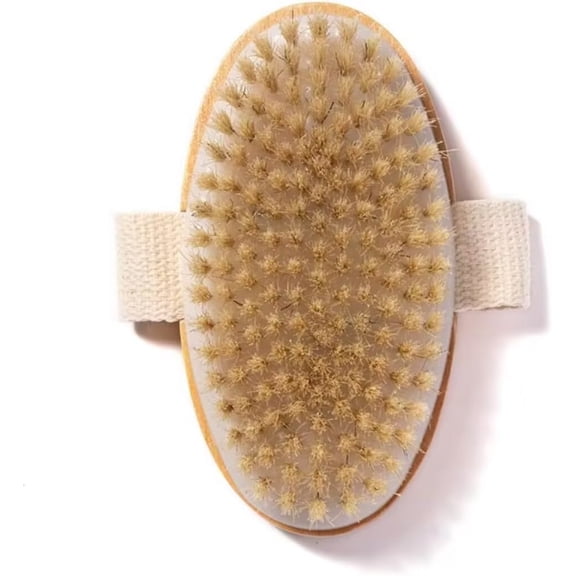 Pakyozj Dry Body Brush – Eco-Friendly Natural Bristles for Gentle Exfoliation, Skin Renewal, Improved Circulation & Lymphatic Support – Perfect Detox & Spa Self-Care Accessory