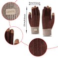 thumbnail image 6 of LEKODE Workout Gloves Thermal Gloves for Women Warm Gloves Hiking Gloves for Men Women Gloves Winter Gloves Men Warming Gloves Biking Gloves Women Thermal Glov Brown One Size, 6 of 9