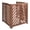Brown, variant on Solid Wood Outdoor Privacy Screen, 3-Panel Freestanding, U-Shaped Design, AC Unit Cover