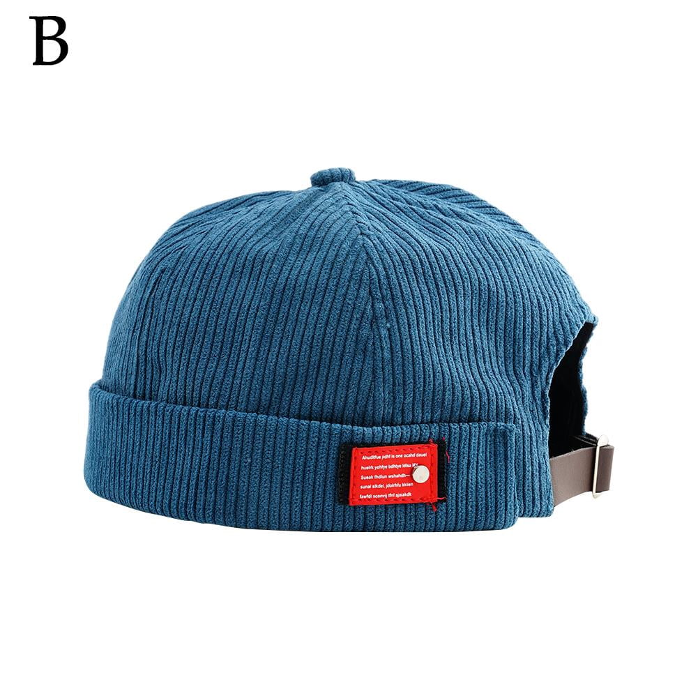 Vintage Cuff Beanie Hat For Men & Women | Docker Style, Rolled Brim, One Size Fits Most - Khaki - View #2