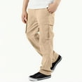 thumbnail image 3 of Boys Cargo Sweatpants Casual Loose Wide Leg Pants Teen Kids Drawstring Elastic Waist Straight Trousers with Pockets, 3 of 5