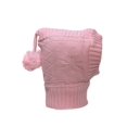 thumbnail image 2 of Toddlers One Hole Winter Flake Pom Ski Mask (2 pack), Pink, 2 of 2