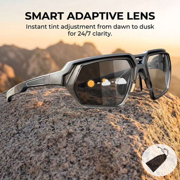 Men’s Photochromic Polarized Sunglasses for Driving, Cycling and Outdoor Sports