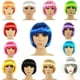 thumbnail image 1 of 12 piezas de pelucas de cabellero corto Bob, color , pelucas de , pelucas s , para mujeres y niñas, decoraciones para Macarena Pelucas de pelo corto bob, 1 of 8