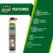 Sprayman Spraycoat Fire Rated Spray Foam Insulation, Closed Cell, 960 Board Feet, 48 Pack Set