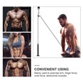 thumbnail image 4 of Hytrove Fitness Pull Rod Black Home Gym Exercise Bar for Multi Workout Universal System Attachment, 4 of 8