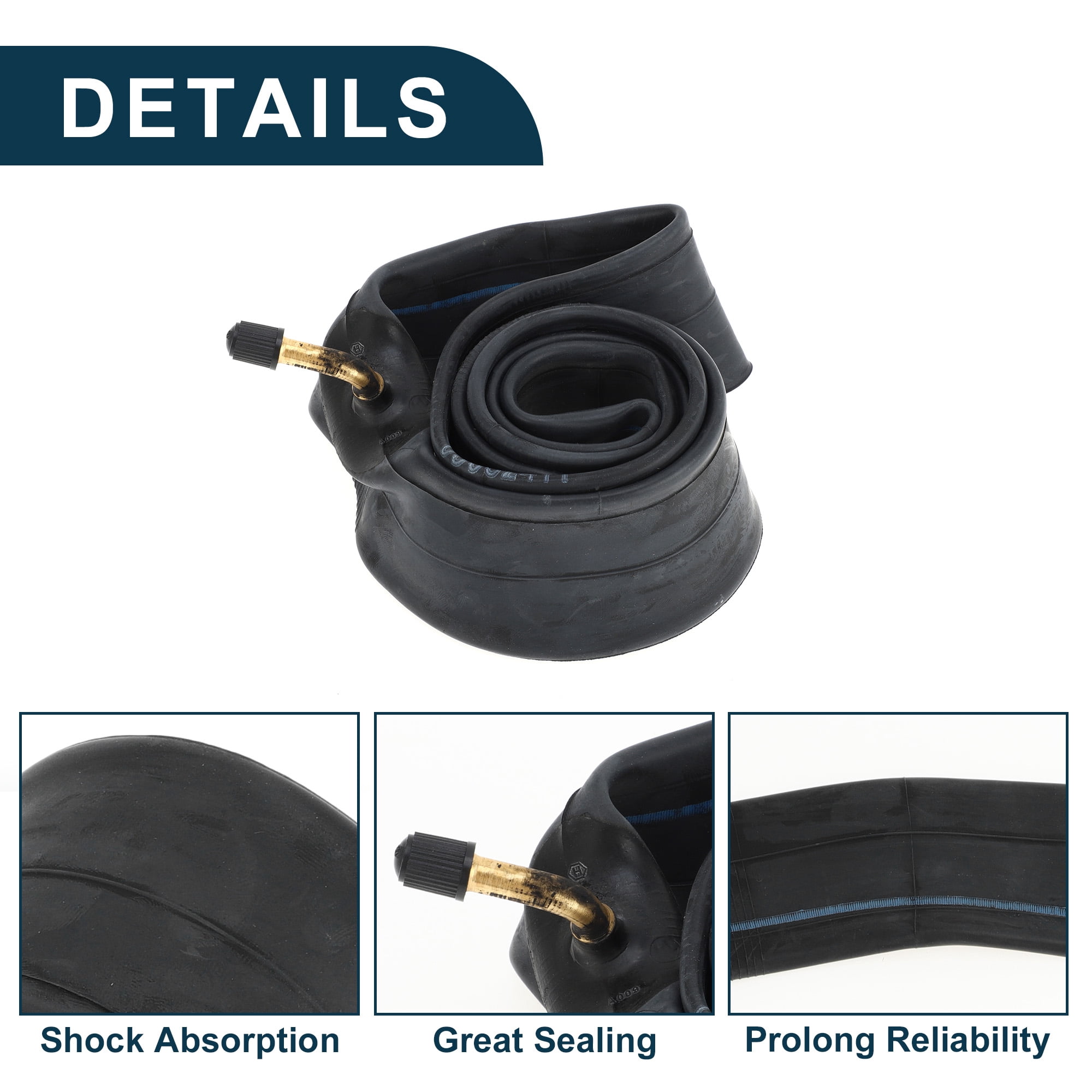Unique Bargains Durable Bent Valve Bicycle Inner Tube 16x2.125