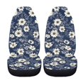 thumbnail image 2 of XYZCANDO Blooming Flowers Car Seat Covers 2 Pack Breathable Car Seat Covers for Women Removable Automotive Accessories Universal Fit for Most Cars,SUVs,Sedans, 2 of 7