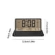 thumbnail image 2 of Reloj de tiempo interior con alarma de gran pantalla LCD multifuncional, medidor de temperatura y humedad, calendario semanal, pronósticos del tiempo, negro., 2 of 6