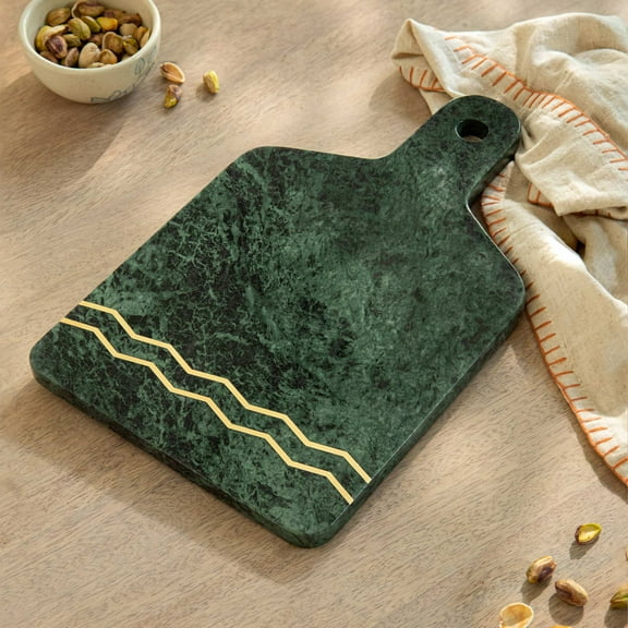 Expobazaar Verde Marble Cheese Board - Premium Cheese Board for Home and Kitchen