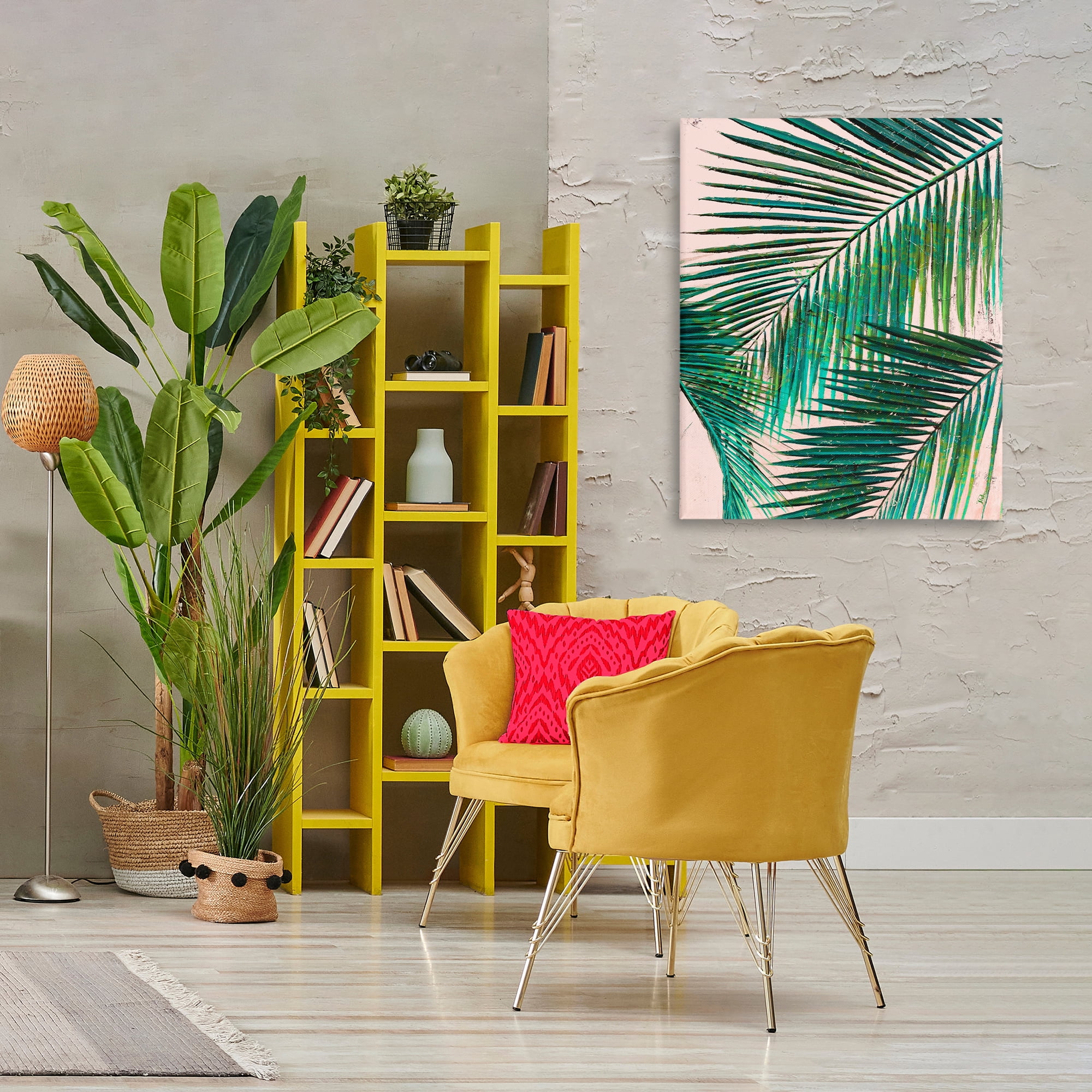 Stupell Industries Flowing Palm Fronds Botanical & Floral Painting Gallery Wrapped Canvas Art Print Wall Art, 30 x 40