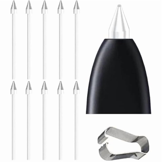LinQingQ 10 PCS Galaxy Tab S6 Lite S Pen Soft Tips/Nibs Compatible with Galaxy Tab S6 / Galaxy Tab S6 Lite S Pen Replacement Tips/Nibs with Tools (S6/S6 Lite White* 10)