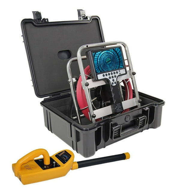 7mm Soft Cable 23mm Auto Self Balancing DVR Counter Endoscope Pipe Inspection Camera With 512hz Sonda Transmitter And Locator ,Easily Maneuver