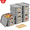 Grey, variant on VOZOGO 10PCS Small Plastic Storage Baskets with Lid Stackable Bins with Labels Container for Organizing Storage Box for Shelves Office Cabinet Drawer,Cream White