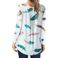 thumbnail image 3 of Lilgiuy Women's Plus Size Printed Loose T-shirt Long Sleeves Blouse Round Neck Casual Tops 2022 Fall Winter, 3 of 4