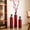 28.35" Red, variant on 28.35" Red Gradient Floor Vases Set of 3(28.35",24.41",20.47"),Rustic Burned Texture Vase for Decor Living Room,Fireplace Corner Hallway,for Dried Preserved Roses,Red