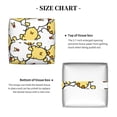 thumbnail image 5 of Tissue Cartoon Chicken Box Cover Holder, Square by Xecao - Leather Decorative Organizer for Tabletop, Bathroom, Car, Office, 5 of 8