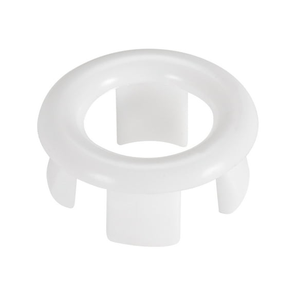 Uxcell Sink Basin Trim Overflow Cover Insert in Hole Ring Covers Caps White, 24pcs