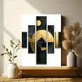 thumbnail image 6 of Abstract Gold Geometric Canvas Wall Art， Suitable for Living Room， Bedroom， Office， Dining Room， and Hallway Decoration., 6 of 8