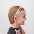 thumbnail image 3 of FROG SAC 6 Zig Zag Glitter Elastic Headbands For Girls, Adjustable Non Slip Thin Stretch Wavy Headband for Teens, 3 of 9