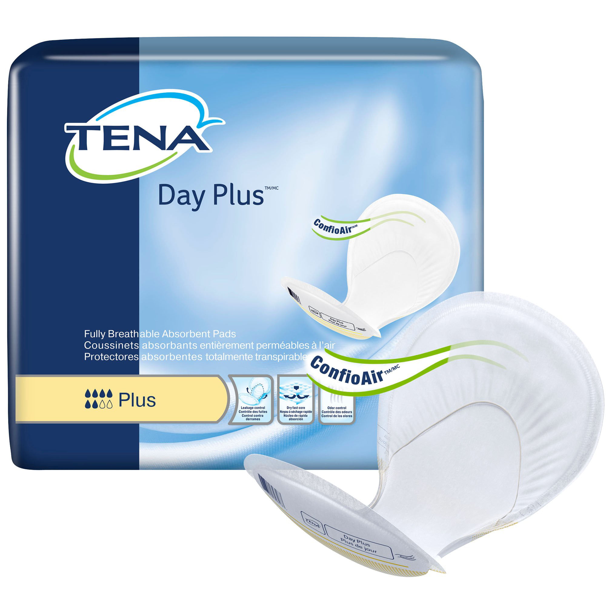 TENA Day Plus Heavy Absorbency Unisex Incontinent Pad, 40 Ct - Walmart ...