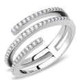 thumbnail image 1 of Bague pour Femmes en Acier Inoxydable Poli avec AAA Grade CZ en Clair - Taille 7, 1 of 1