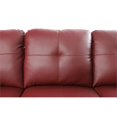 thumbnail image 2 of Lifestyle Furniture Catrina Left-Facing Sectional & Ottoman in Wine Red, 2 of 2