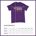 thumbnail image 5 of Tee Hunt Find Your Patience Before I Lose Mine Funny T-Shirt Sarcasm Men's Tee, Purple, 4X-Large, 5 of 5