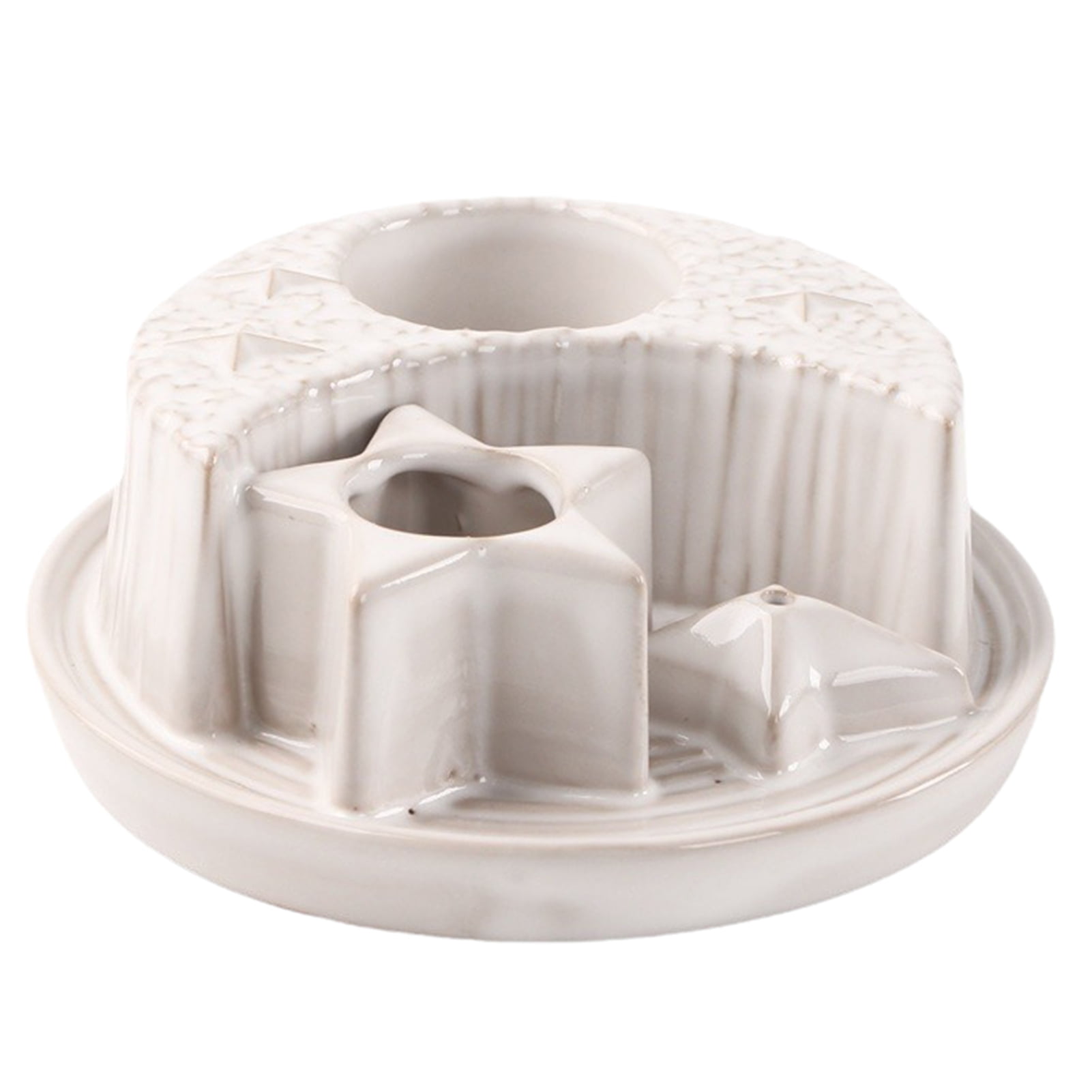 Dserhfy Ceramic Sages Holder for Burning Incense And Candle Burner Holder Ash Catcher Tray Palo Santo Stick Holder Smudging Plate for Yoga Zen