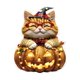 thumbnail image 2 of Uuiauoio Halloween Pumpkin Acrylic Pendant Car Backpack Keychain Decoration Cute Design Festive Gift for Home Decor Print Durable Attachment,Halloween Pendant, 2 of 7