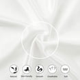 thumbnail image 5 of 2-Pack 22 Momme Mulberry Silk Washable Pillowcases, King, White, 5 of 8