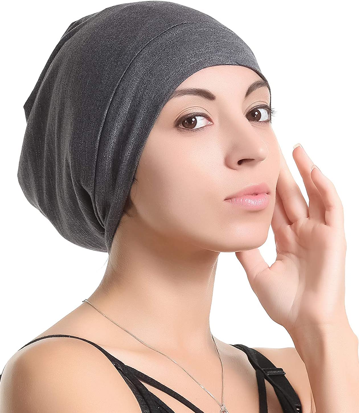Satin Silk Lined Sleep Cap Beanie Slap 