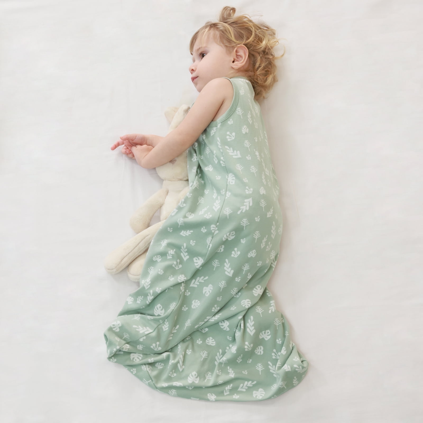 Mosebears 3Pcs 0.5 Tog Baby Sleep Sack 6-12 Months 100% Cotton Unisex Baby Wearable Blanket With 2-way Zipper