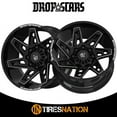 thumbnail image 2 of 22x12 Dropstars 653BM Deep Concave Black Milled Wheel 8x6.5 (-44mm), 2 of 5
