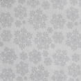 thumbnail image 4 of Tahari  Home Snowflake Triple Brushed Cotton Flannel Bed Sheet Set Queen - Silver, 4 of 5