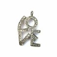 thumbnail image 2 of Pave Diamond Love Pendant Charm 925 Silver Diamond Love Jewelry Findings Gift., 2 of 2