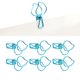 thumbnail image 4 of Paper Clamps, Metal Material Strong Clamping Force 100pcs Hollow Tail Clips Peach Shape Binder Clips For Home ANGGREK Otros, 4 of 8