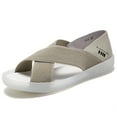 thumbnail image 1 of Cyiecw Women's Flat Sandals Elastic Strap Sandals Summer Open Toe Beach Sandals Shoes, 1 of 6