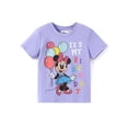 thumbnail image 1 of Camiseta Disney Minnie Mouse para cumpleañeros para niña de 6 a 7 años, color morado, 1 of 8